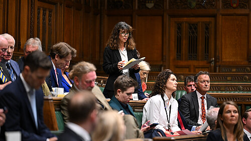 Manuela in Parliament