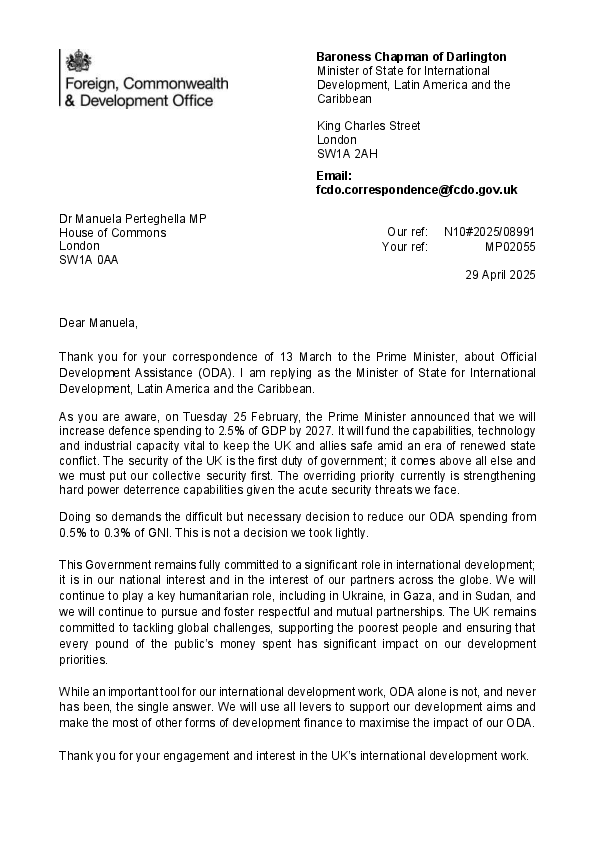Overseas Development Assistance RESPONSE