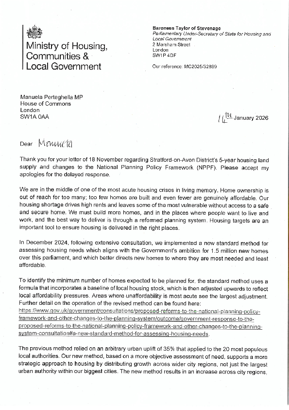 NPPF RESPONSE
