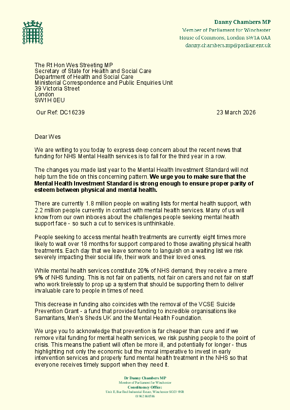 Mental Health Funding