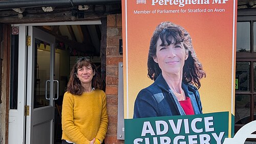 Manuela at advice surgery