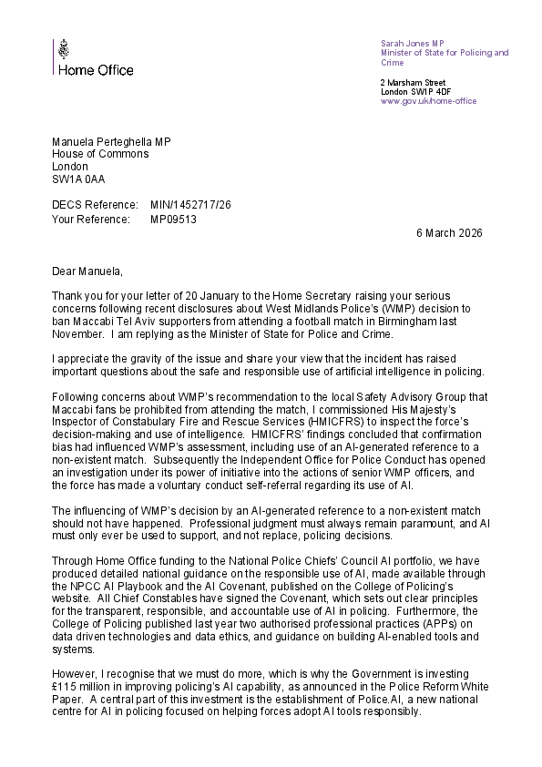 Constable Craig Guildford RESPONSE