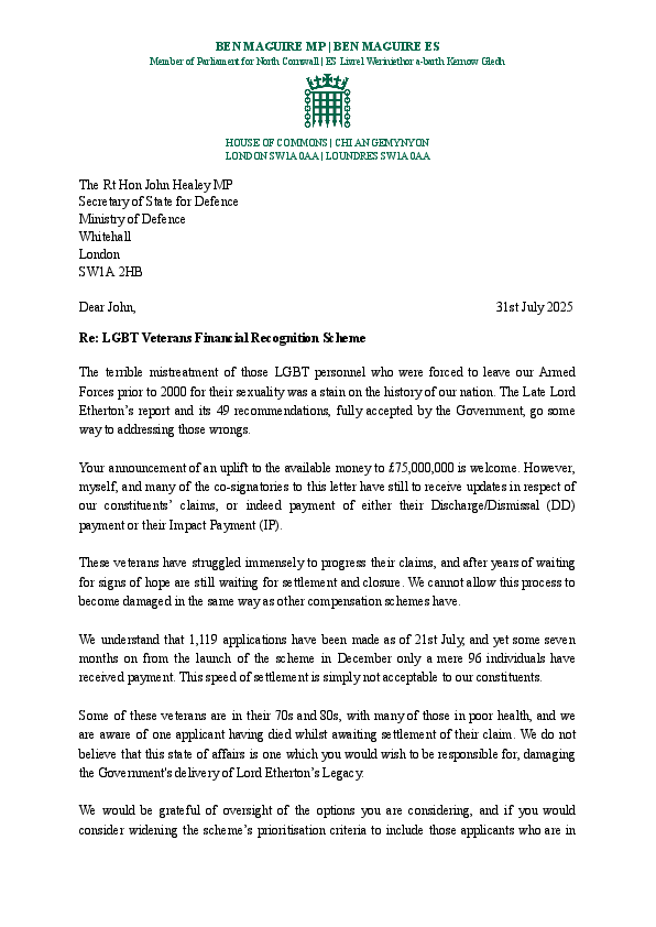 LGBT Veterans FRS