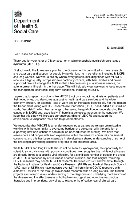 Chronic Fatigue RESPONSE