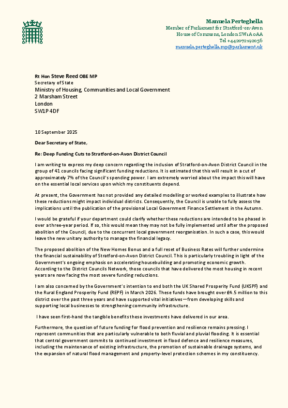 SDC Funding Cuts