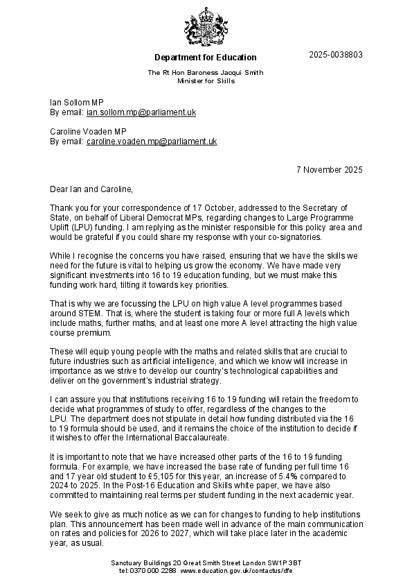 IB RESPONSE