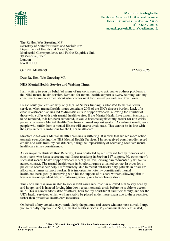 Mental Health in Stratford-on-Avon